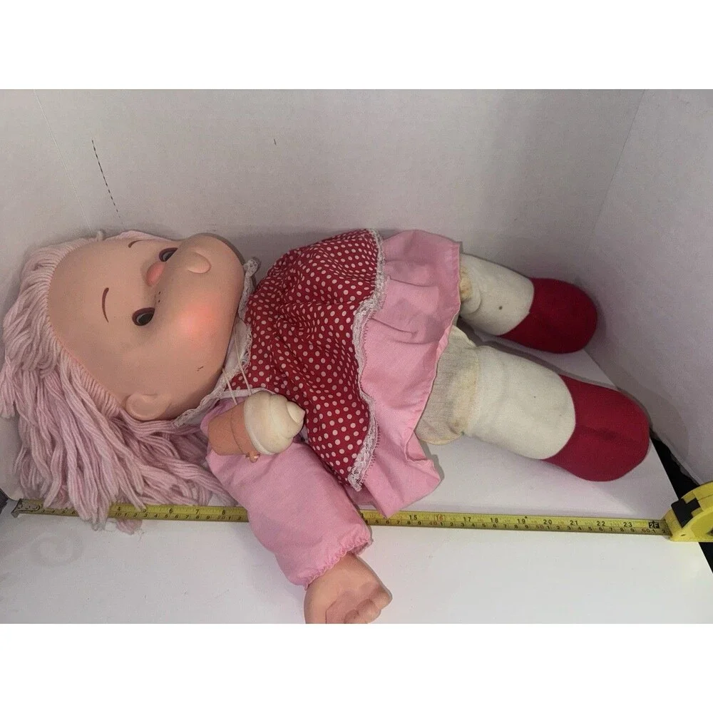 Ice Cream Girl Doll W Yarn Hair RARE Vintage 1980s J Shin Co 24